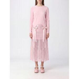 Simone Rocha Women Long-Sleeved Lyocell Top Simone Rocha With Embroidery And Bow